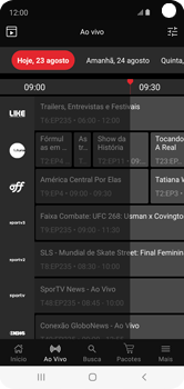 Como ver o guia de programação - Claro tv+ no Celular Claro tv+ no Celular - Passo 5