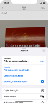 Como traduzir o texto de uma foto - Apple iOS 15 Apple iOS 15 - Passo 7