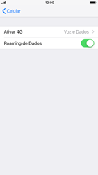 Como ativar e desativar o roaming de dados - Apple iOS 12 Apple iOS 12 - Passo 5