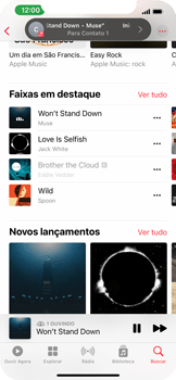 Como ouvir música com outra pessoa no FaceTime - Apple iOS 15 Apple iOS 15 - Passo 20