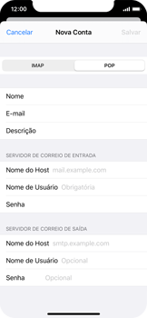 Como configurar seu celular para receber e enviar e-mails - Apple iOS 13 Apple iOS 13 - Passo 11