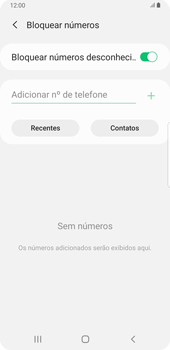 Como bloquear chamadas de números desconhecidos - Samsung Galaxy S9 Plus - Passo 7