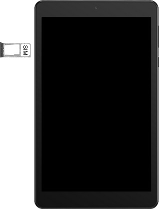 Replacement Sim Card Tray & Ejector Tool For Alcatel Joy Tab 2 9032Z Tablet - Black