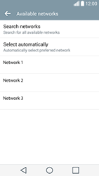 Manual network selection, Connections & Network, G3