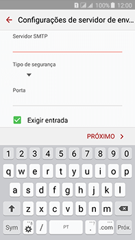 Como configurar seu celular para receber e enviar e-mails - Samsung Galaxy J7 - Passo 12