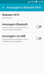 Como usar seu aparelho como um roteador de rede Wi-Fi - Samsung Galaxy J1 - Passo 5