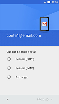 Como configurar seu celular para receber e enviar e-mails - Asus ZenFone Go - Passo 12