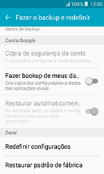 Como restaurar as configurações originais do seu aparelho - Samsung Galaxy J1 - Passo 5