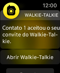 Como usar a função Walkie-Talkie - Apple Watch Series 5 - Passo 5