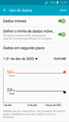 Como definir um aviso e limite de uso de dados - Samsung Galaxy J2 Duos - Passo 8