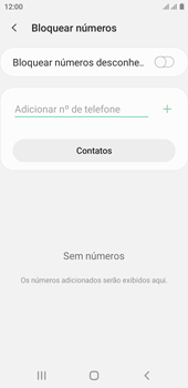 Como bloquear chamadas de um número específico - Samsung Galaxy A01 Core - Passo 7