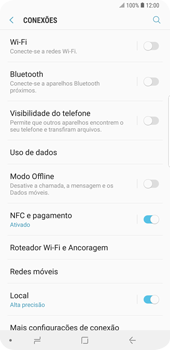 Como ativar e desativar uma rede de dados - Samsung Galaxy S9 Plus - Passo 5