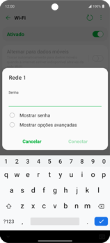 Como se conectar a uma rede Wi-Fi - LG K62+ - Passo 8