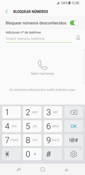 Como bloquear chamadas de números desconhecidos - Samsung Galaxy S8 - Passo 7