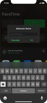 Como compartilhar um link do FaceTime - Apple iOS 15 Apple iOS 15 - Passo 4