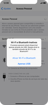 Como usar seu aparelho como um roteador de rede Wi-Fi - Apple iOS 11 Apple iOS 11 - Passo 7