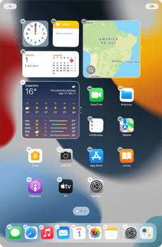 Como adicionar widgets na tela - Apple iPad mini - Passo 2