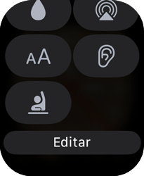 Entenda os ícones da Central de Controle - Apple Watch Series 8 - Passo 14