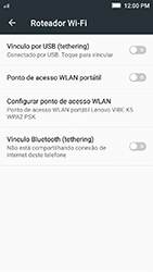 Como usar seu aparelho como um roteador de rede Wi-Fi - Lenovo Vibe K5 - Passo 5