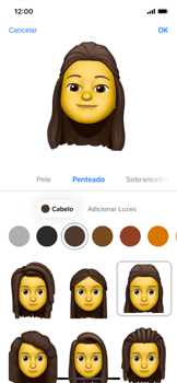 Como criar um Memoji - Apple iOS 15 Apple iOS 15 - Passo 10