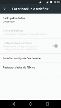 Como restaurar as configurações originais do seu aparelho - Motorola Moto G (4ª Geração) - Passo 5