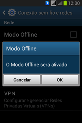 Como ativar e desativar o modo avião no seu aparelho - Samsung Galaxy Young - Passo 6