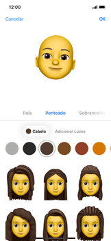 Como criar um Memoji - Apple iOS 15 Apple iOS 15 - Passo 9