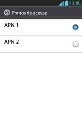 Como configurar a internet do seu aparelho (APN) - LG Optimus L5 - Passo 17