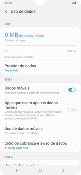 Como ativar e desativar uma rede de dados - Samsung Galaxy A20 - Passo 6