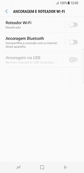 Como usar seu aparelho como um roteador de rede Wi-Fi - Samsung Galaxy S8 - Passo 6