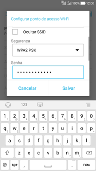 Como usar seu aparelho como um roteador de rede Wi-Fi - Asus Zenfone Selfie - Passo 7