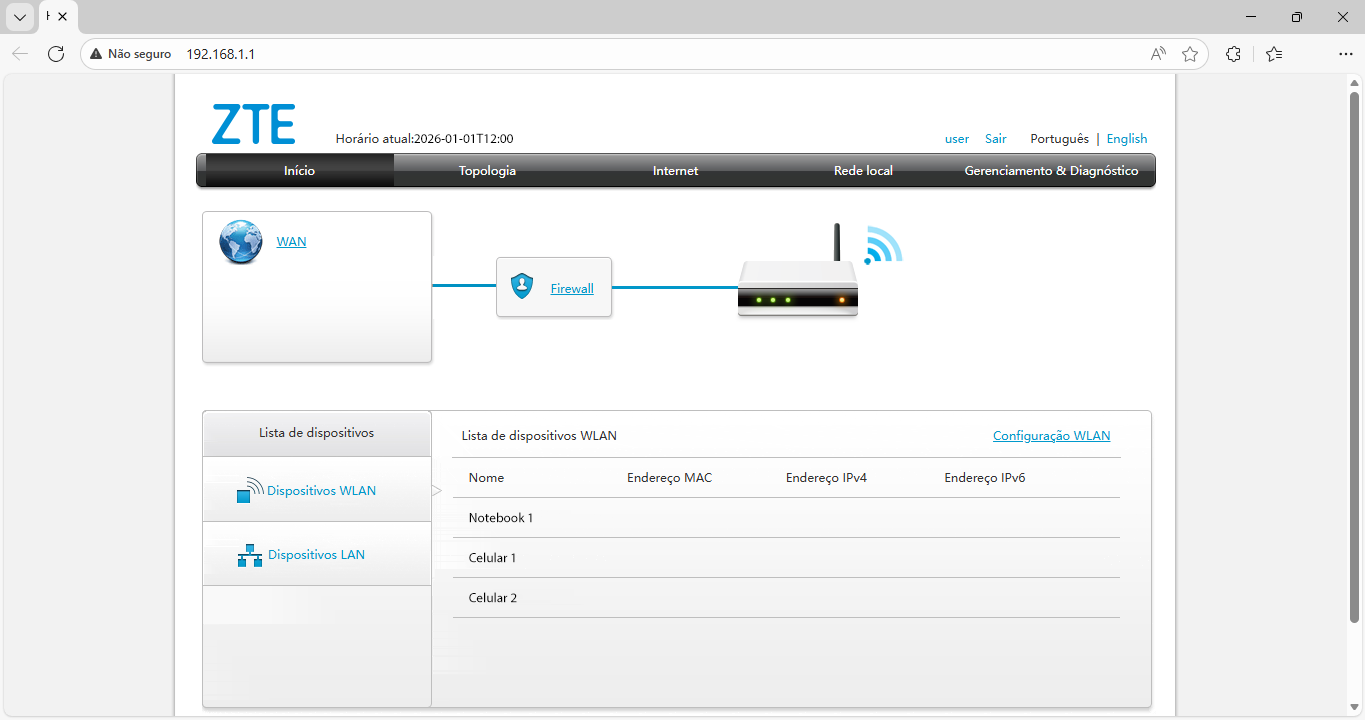 Como configurar o nome (SSID) e a senha da rede Wi-Fi Mesh pelo computador - ZTE H6701Q - Passo 5