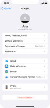 Como localizar o iPhone mesmo que esteja desligado - Apple iOS 15 Apple iOS 15 - Passo 3