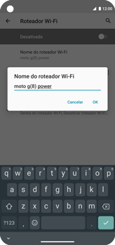 Como usar seu aparelho como um roteador de rede Wi-Fi - Motorola Moto G8 Power - Passo 8