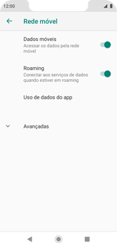 Como ativar e desativar o roaming de dados - Motorola Moto G7 Play - Passo 7