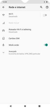 Como ativar e desativar o modo avião no seu aparelho - Motorola Moto E6i - Passo 6