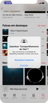 Como ouvir música com outra pessoa no FaceTime - Apple iOS 15 Apple iOS 15 - Passo 19