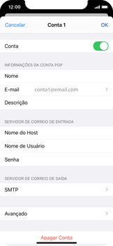 Como configurar seu celular para receber e enviar e-mails - Apple iOS 13 Apple iOS 13 - Passo 24