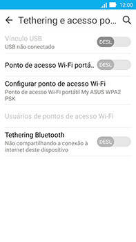 Como usar seu aparelho como um roteador de rede Wi-Fi - Asus ZenFone Go - Passo 9