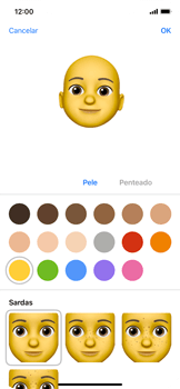 Como criar um Memoji - Apple iOS 15 Apple iOS 15 - Passo 6