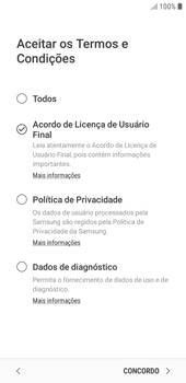 Como configurar pela primeira vez - Samsung Galaxy J4 Core - Passo 6