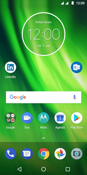 Como ativar e desativar o roaming de dados - Motorola Moto G6 Play - Passo 1