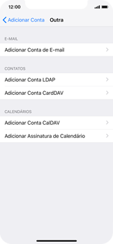 Como configurar seu celular para receber e enviar e-mails - Apple iOS 12 Apple iOS 12 - Passo 6