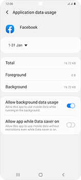 Check data usage per app | Proximus