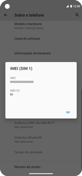 Como encontrar o número de IMEI do seu aparelho - Motorola Moto G8 Power - Passo 5