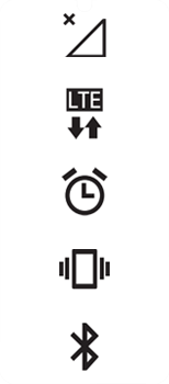 Explicação dos ícones - LG Velvet 5G - Passo 1