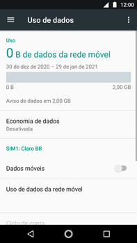 Como ativar e desativar uma rede de dados - Motorola Moto G5s Plus - Passo 7