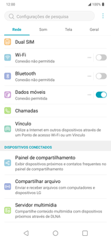 Como ativar e desativar uma rede de dados - LG K40S - Passo 4