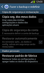 Como restaurar as configurações originais do seu aparelho - Samsung Galaxy Grand Neo - Passo 6