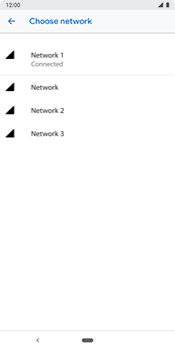Manual network selection